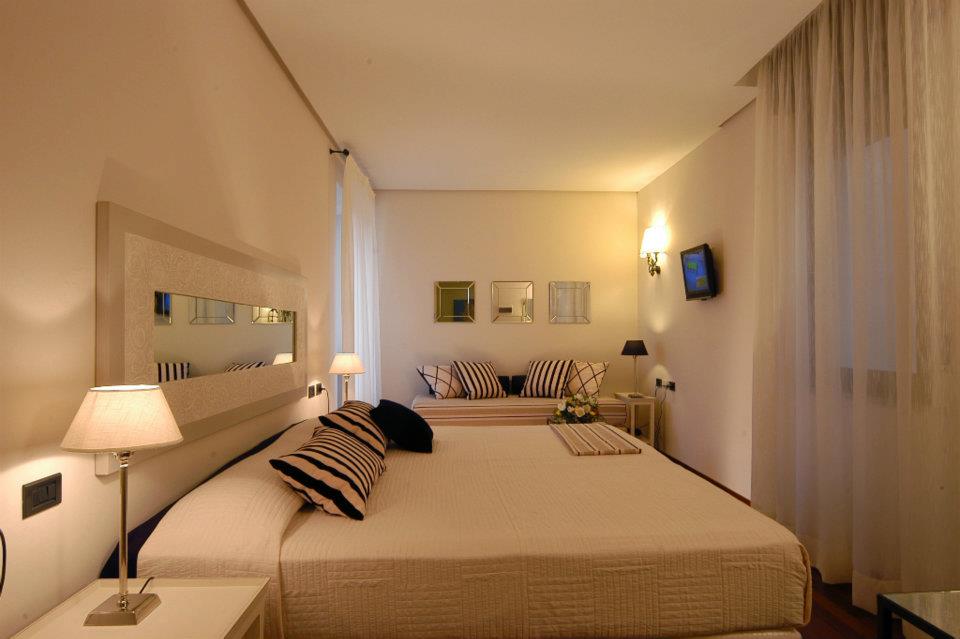 Guest room of the Hotel Mastino, Verona Italy