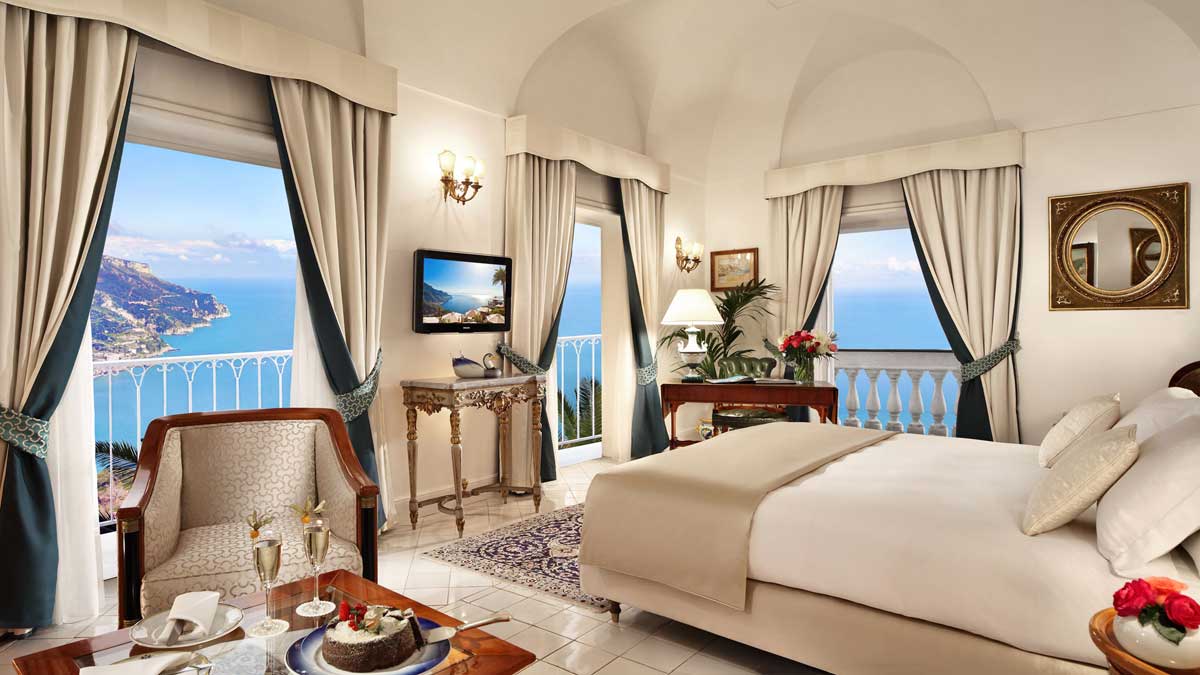 Junior Suite of Palazzo Avino luxury hotel Ravello (Amalfi coast, Italy)